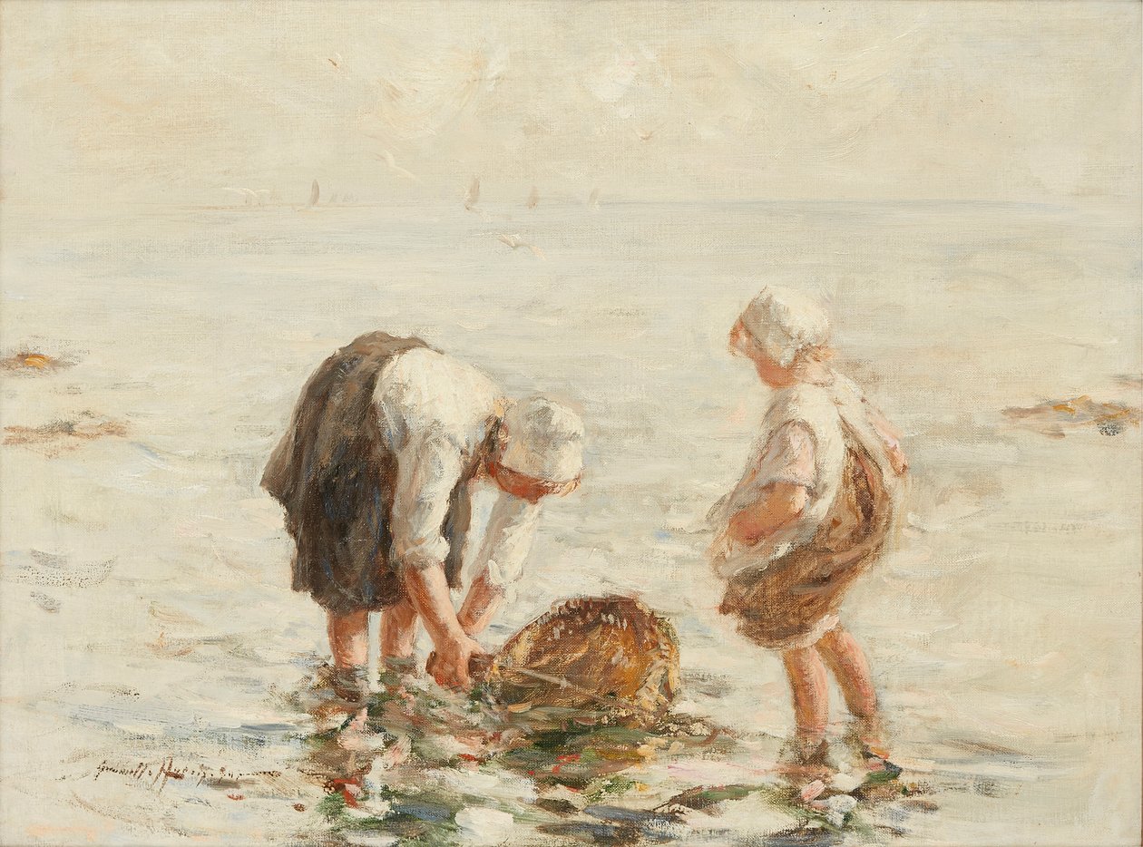Garnalen vangen door Robert Gemmell Hutchison