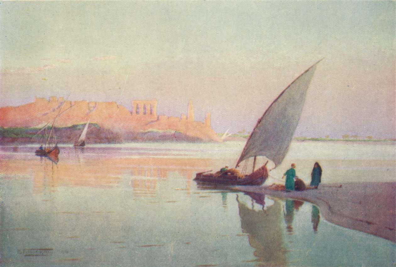 Kom Ombos, ca. 1880, 1904 door Robert George Talbot Kelly
