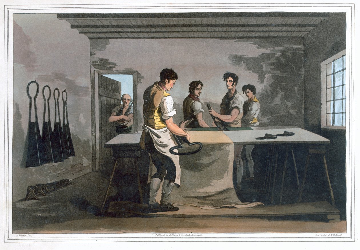 Kledingmakers, 1814 door Robert Havell