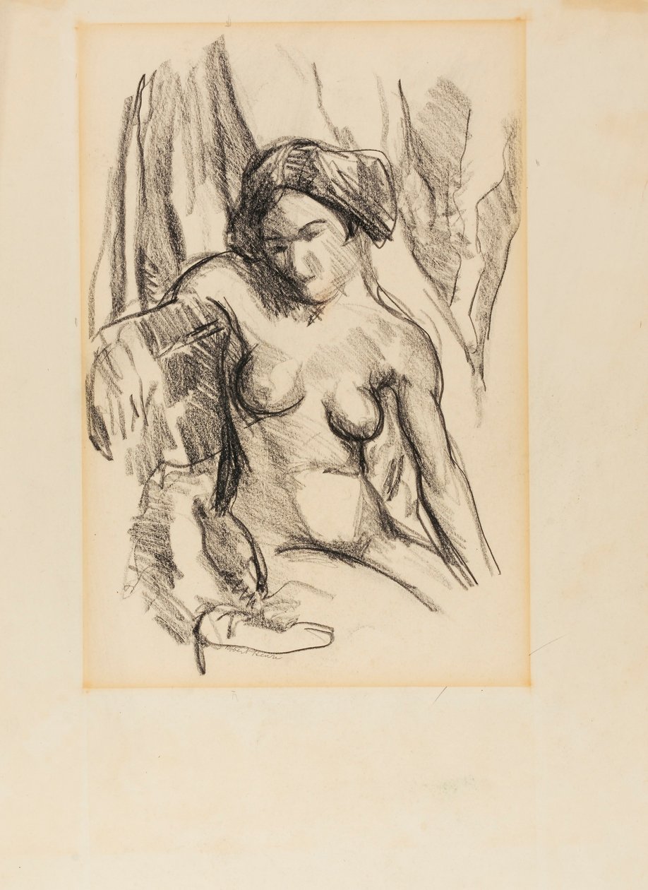 Zonder titel (naakt) door Robert Henri