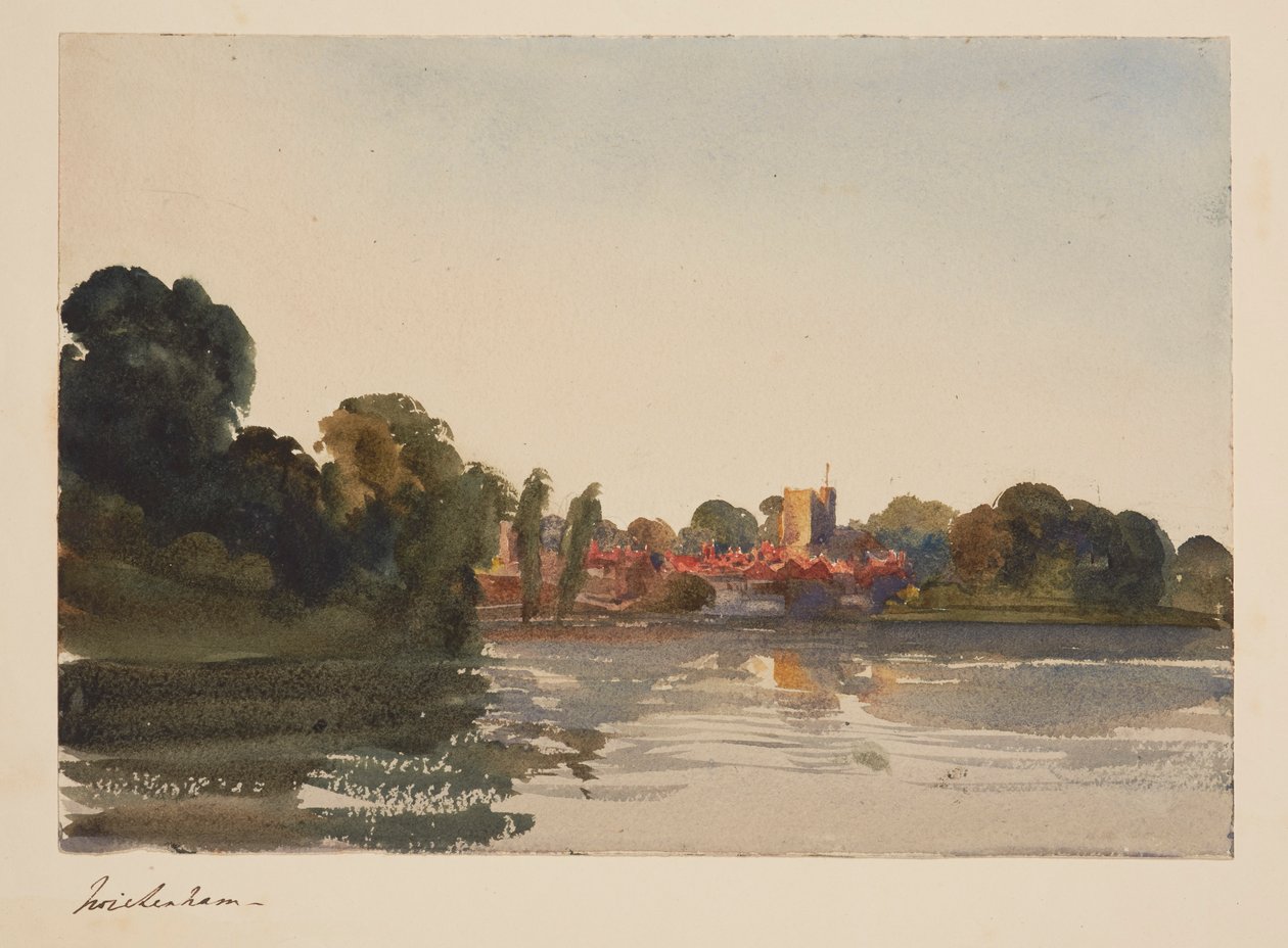 Een uitzicht op Twickenham door Robert Henry Cheney