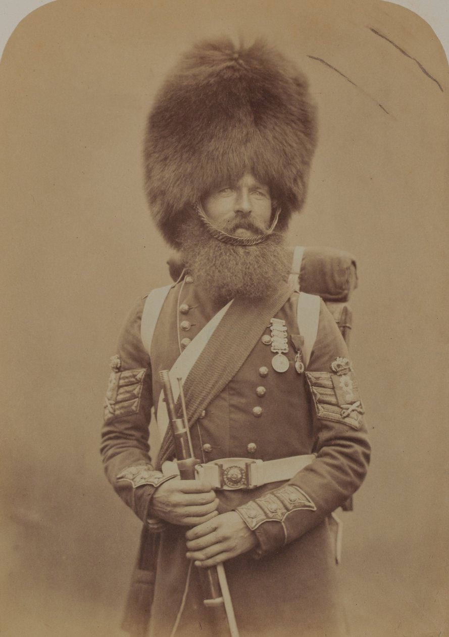 Kleur-Sergeant Macgregor, Schotse Fuselierswacht door Robert Howlett