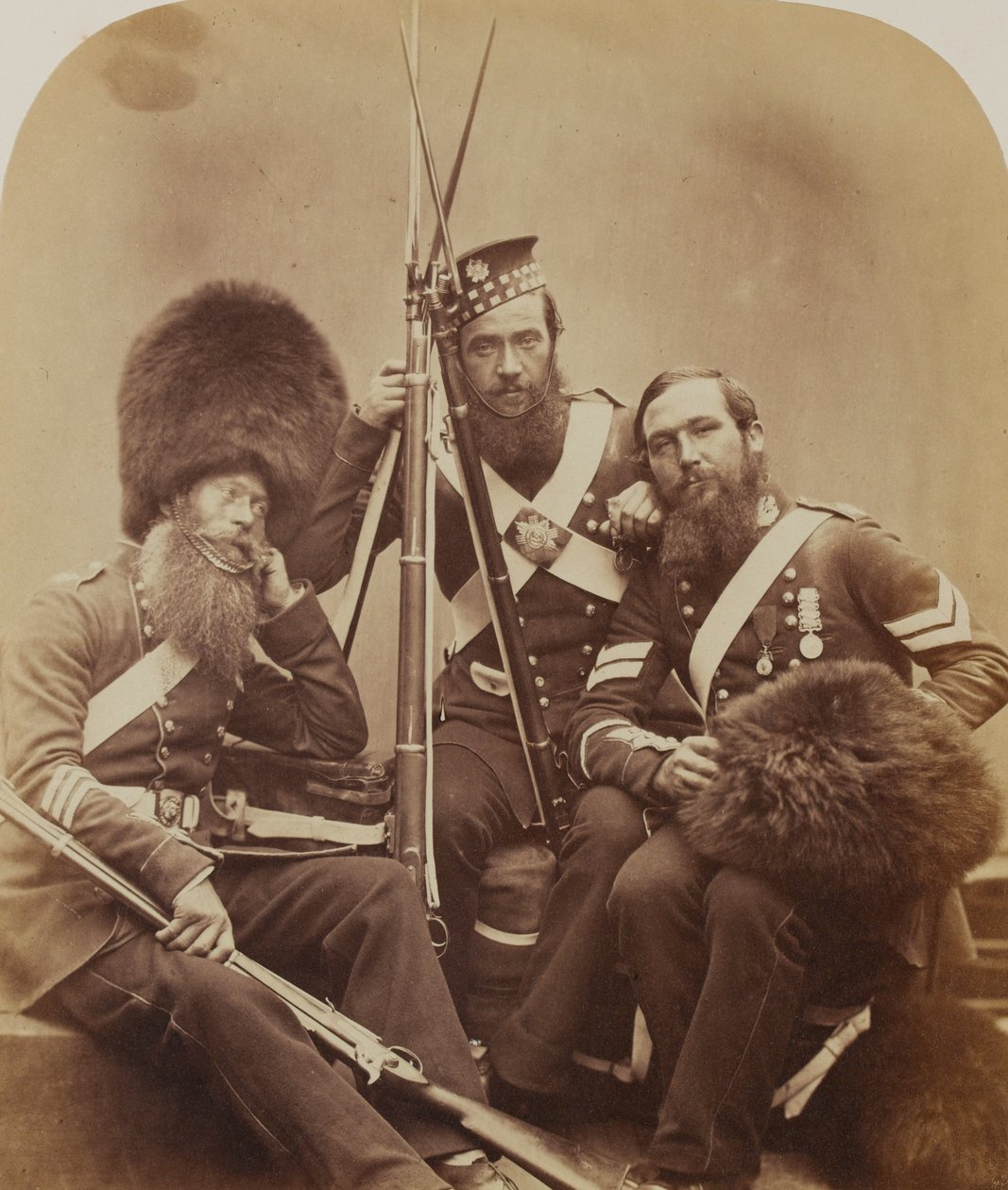 Temple en Judd, Scotch Fusiliers Guards door Robert Howlett