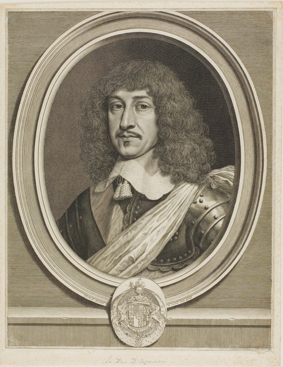 Bernard Hertog van Épernon door Robert Nanteuil