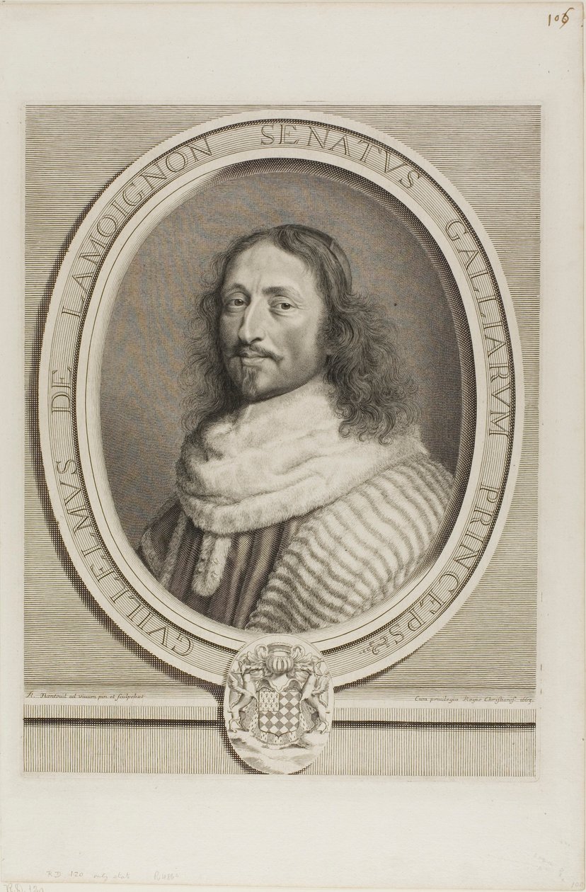 Guillaume de Lamoignon door Robert Nanteuil
