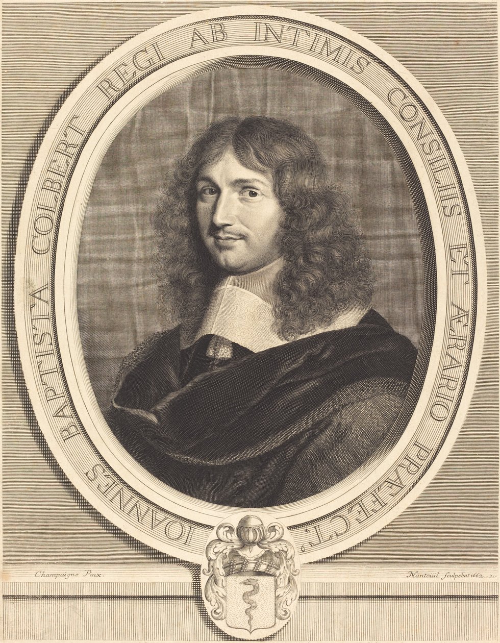 Jean-Baptiste Colbert door Robert Nanteuil after Philippe de Champaigne