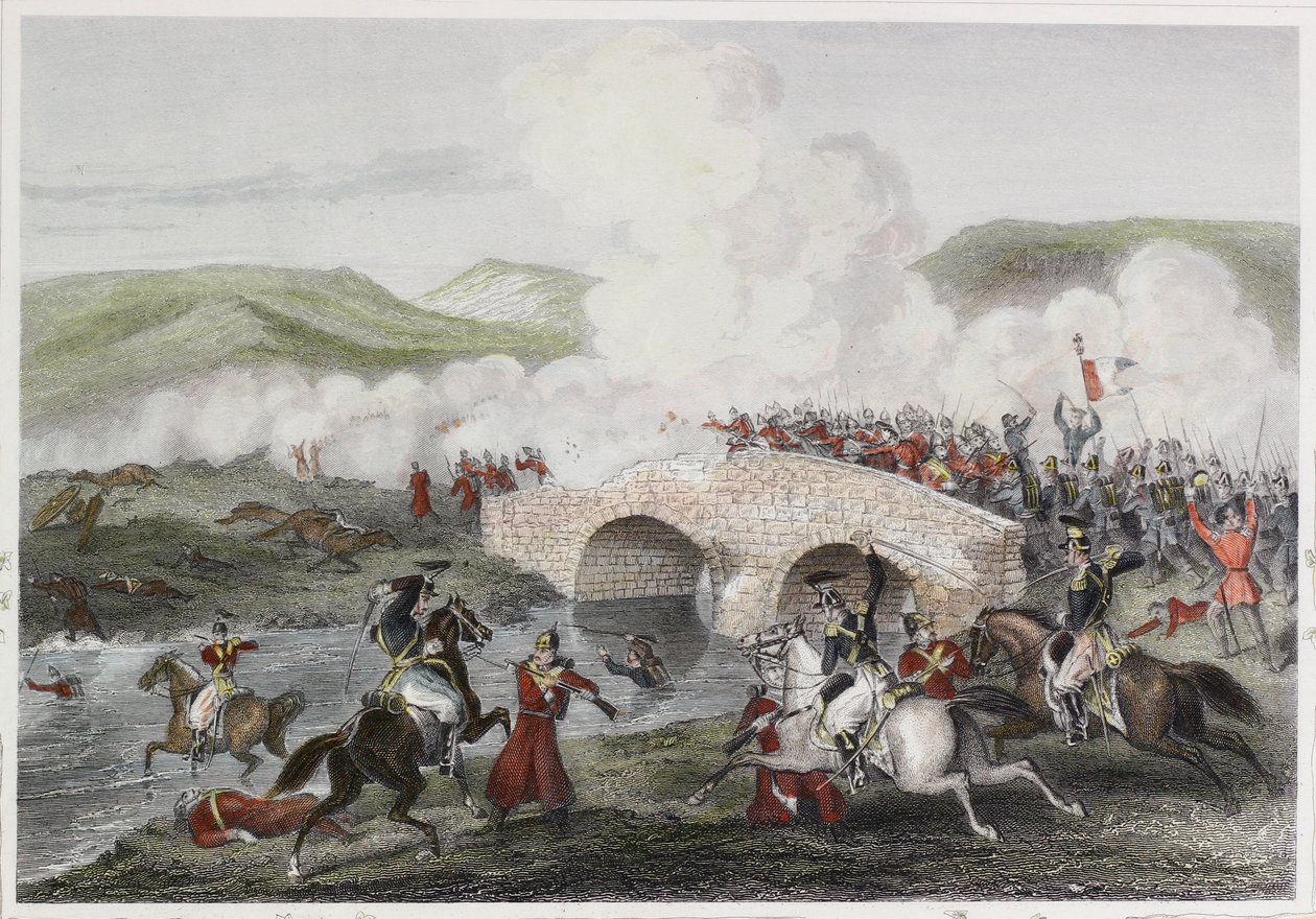 Slag bij de Tchernaya door Robert Neal after Hind