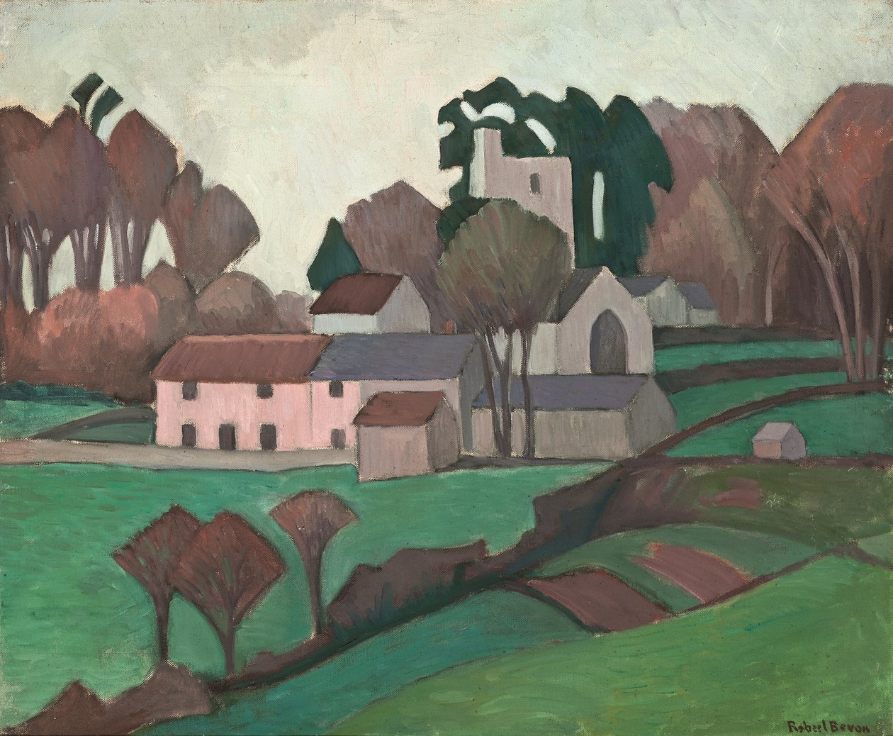 Clayhidon Kerk door Robert Polhill Bevan