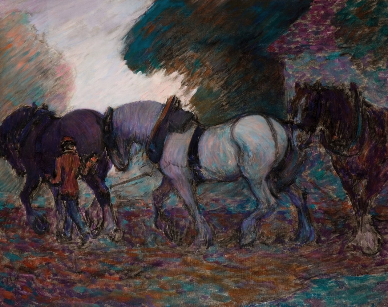 Het Ploegteam, Dageraad, 1906 door Robert Polhill Bevan