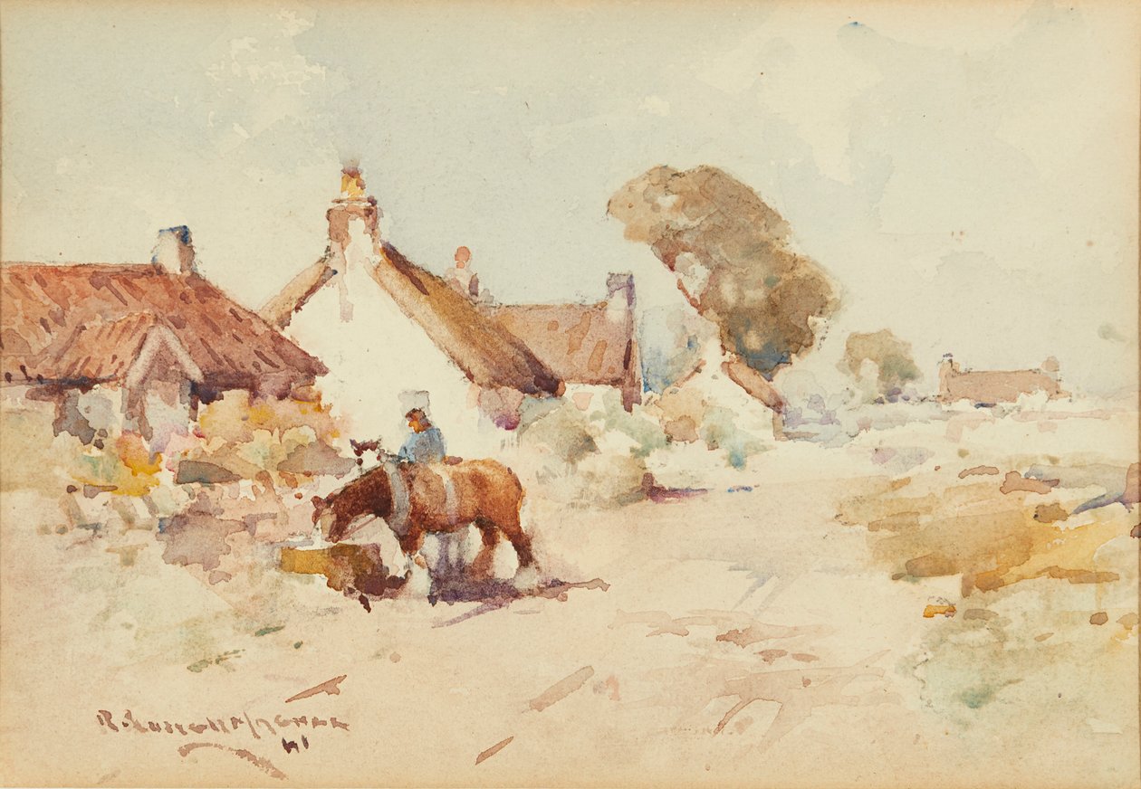 Paard en wagen door Robert Russell MacNee
