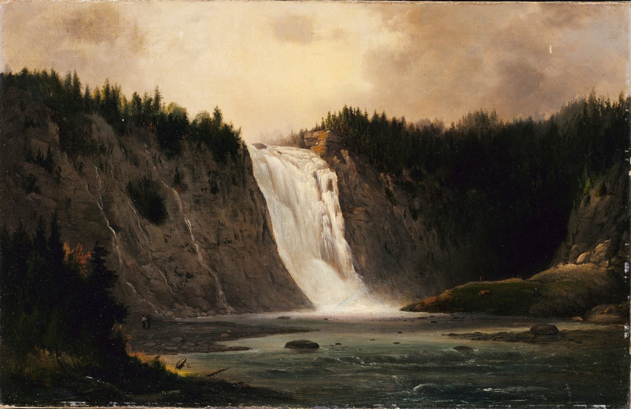 Waterval op Mont-Morency door Robert S. Duncanson