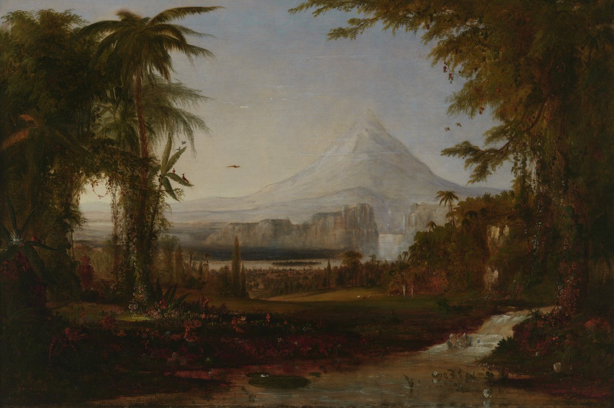 De tuin van Eden door Robert Seldon Duncanson