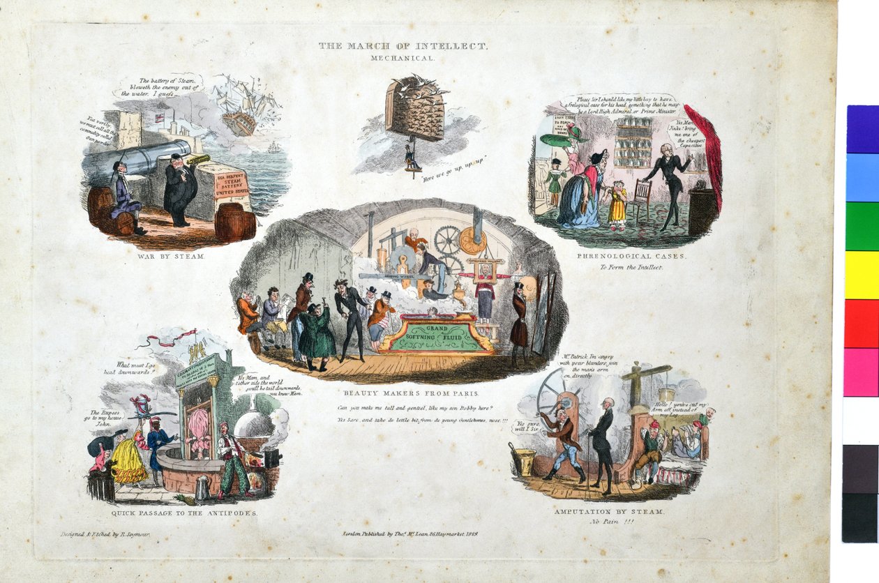 Mars van het intellect. Mechanisch door Robert Seymour
