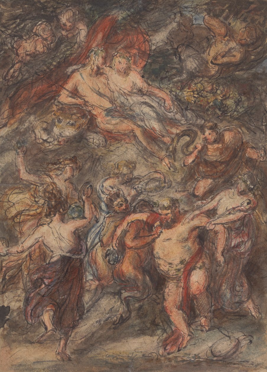 Bachanalia scène door Robert Smirke