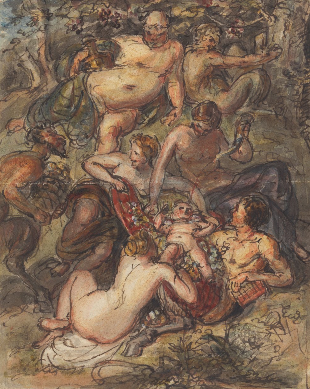 Scène van een Bacchanaal door Robert Smirke