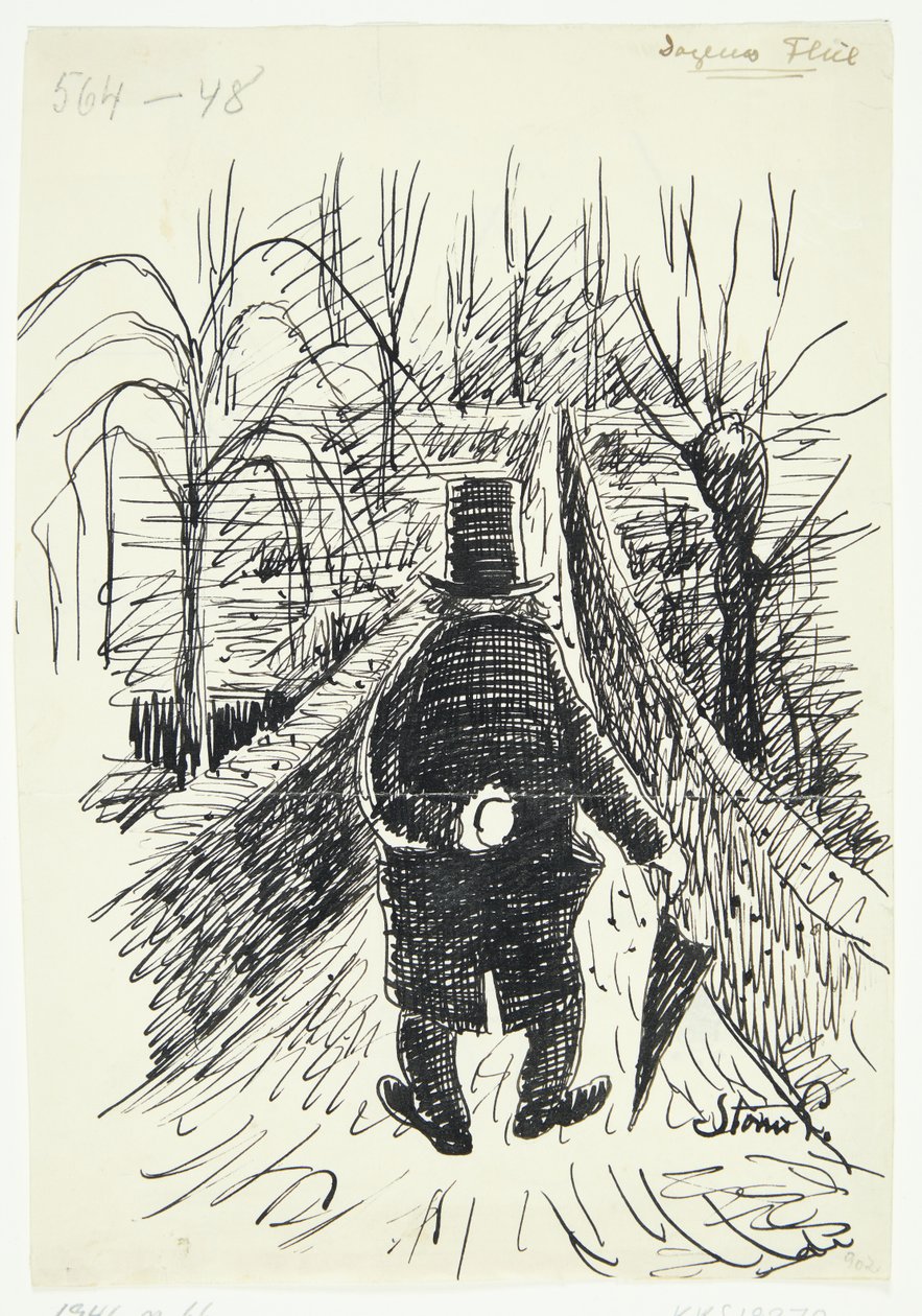 Blad voor "Dagens flue" door Robert Storm Petersen