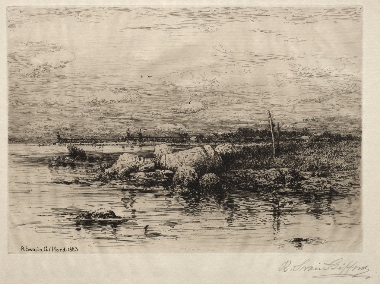 De monding van de Apponigansett door Robert Swain Gifford