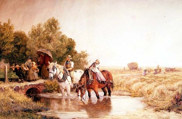 Hooitijd tussen de buien door Robert Thorne Waite