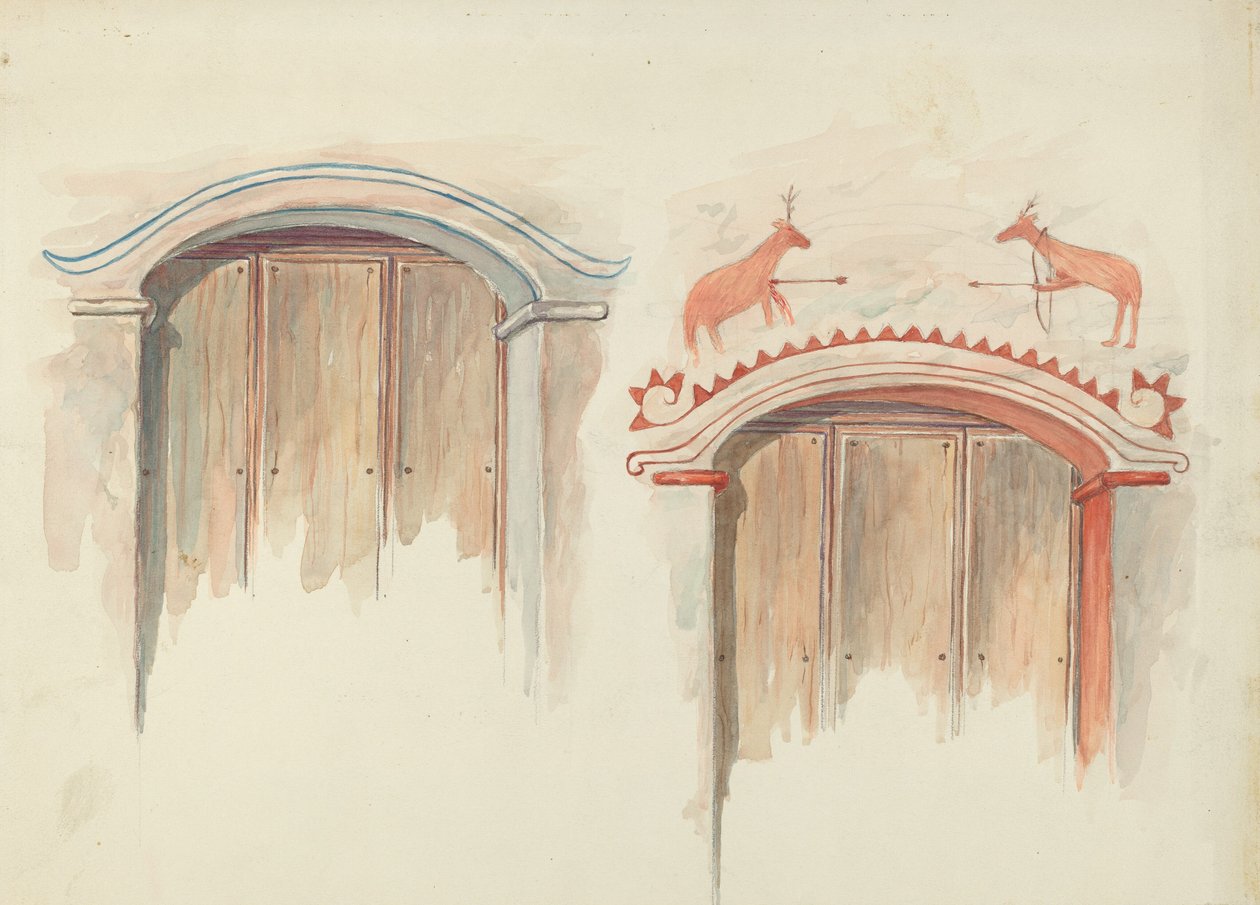Restauratietekening door Robert W.R. Taylor