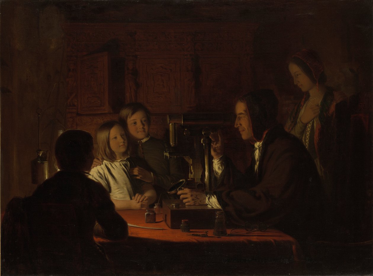 De microscoop door Robert Walter Weir
