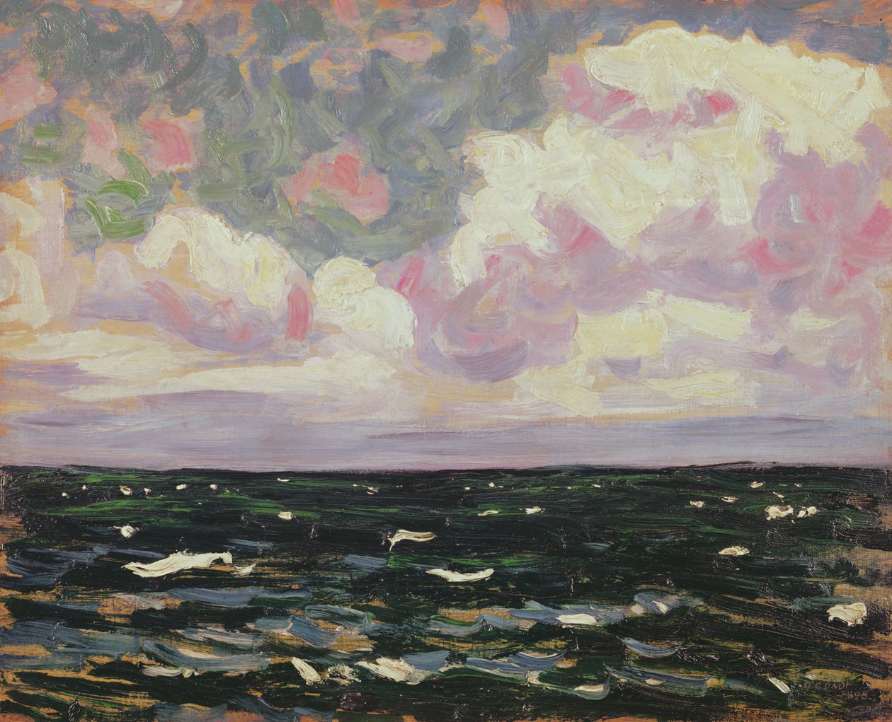 Zeegezicht, ca.1896 door Roderic OConor