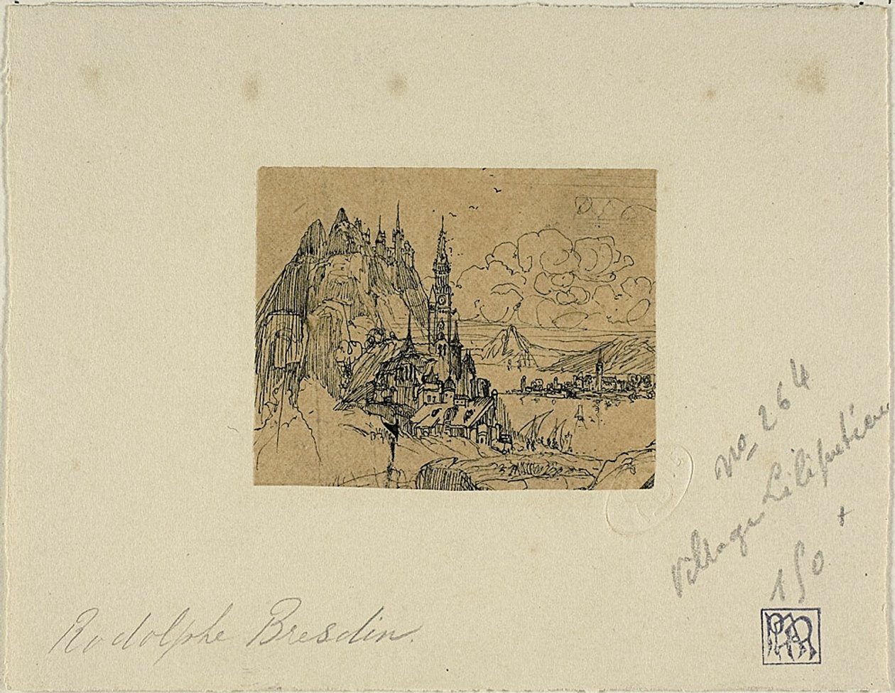 Het dorp van Lilliput door Rodolphe Bresdin