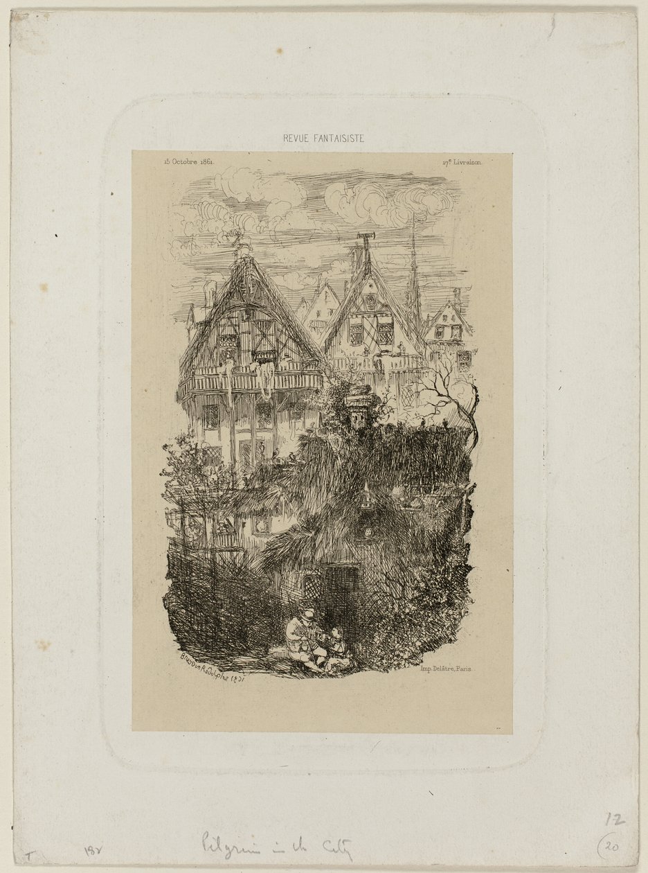 De Buurt, uit Revue Fantaisiste door Rodolphe Bresdin