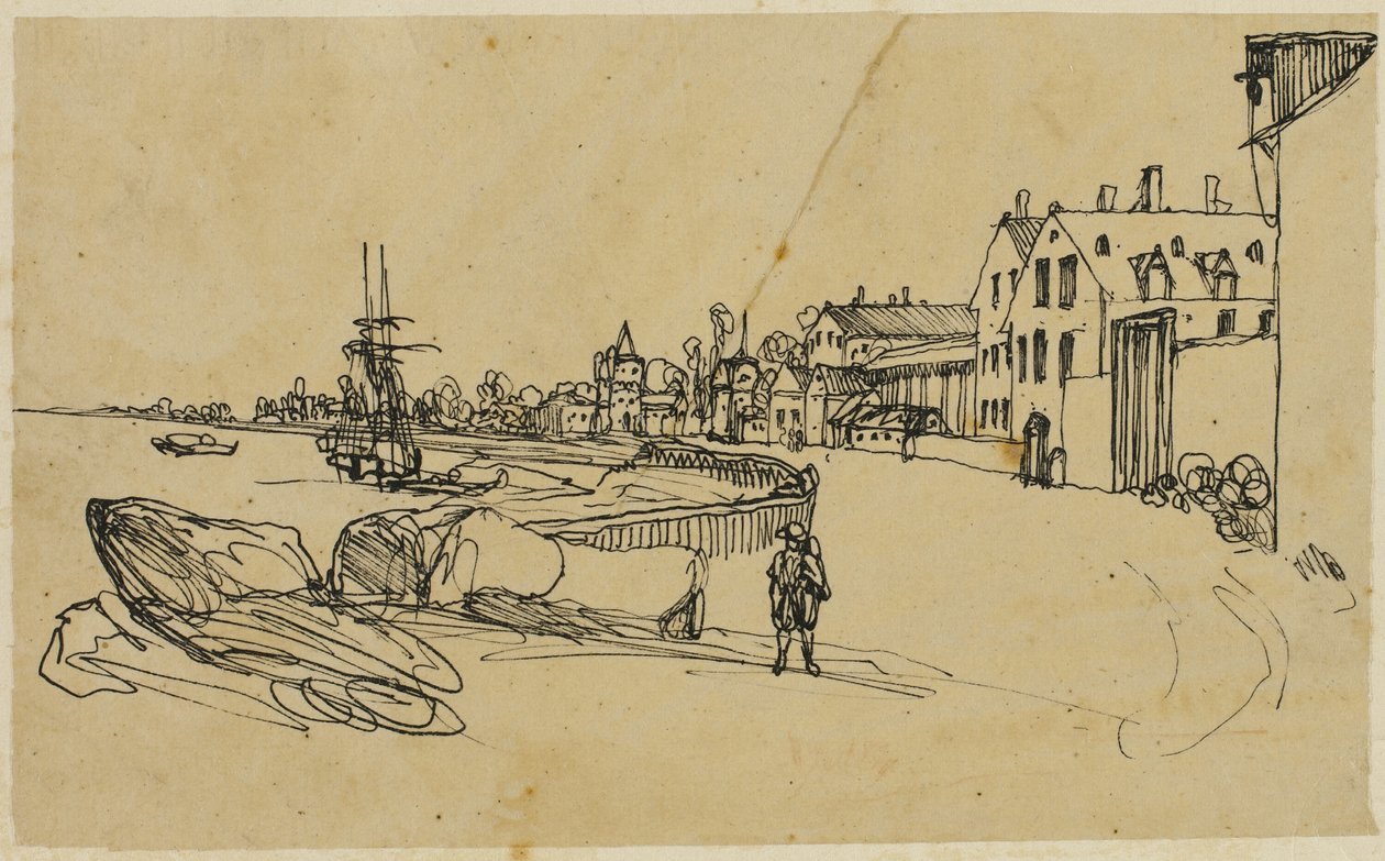 De kust door Rodolphe Bresdin