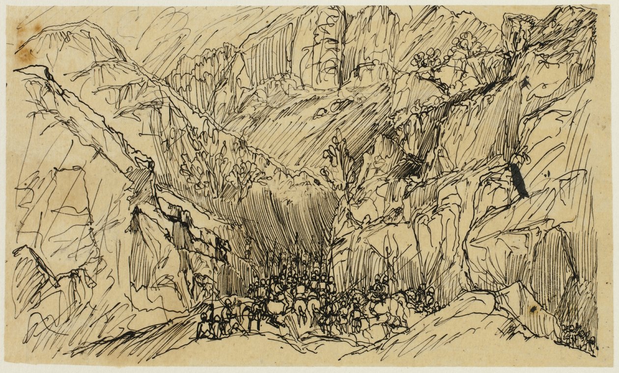 Troepen in de pas door Rodolphe Bresdin