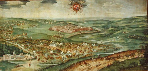 Chatelet (Oorlog tegen Frankrijk 1556-1568) door Rodrigo of Holland