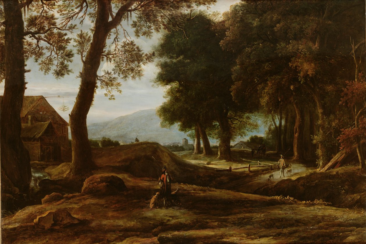 Landschap door Roelandt Roghman