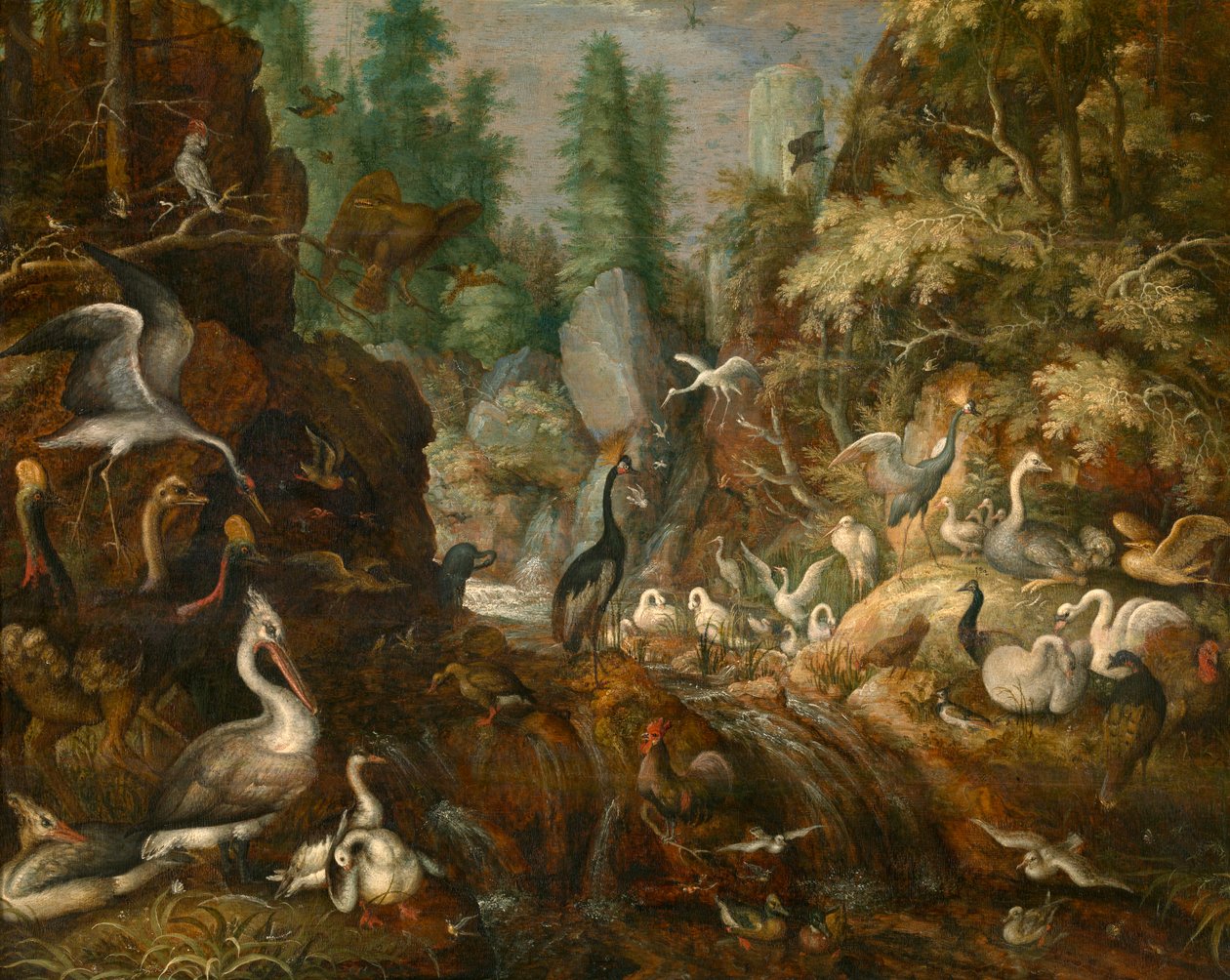 Vogelparadijs door Roelandt Jacobsz. Savery
