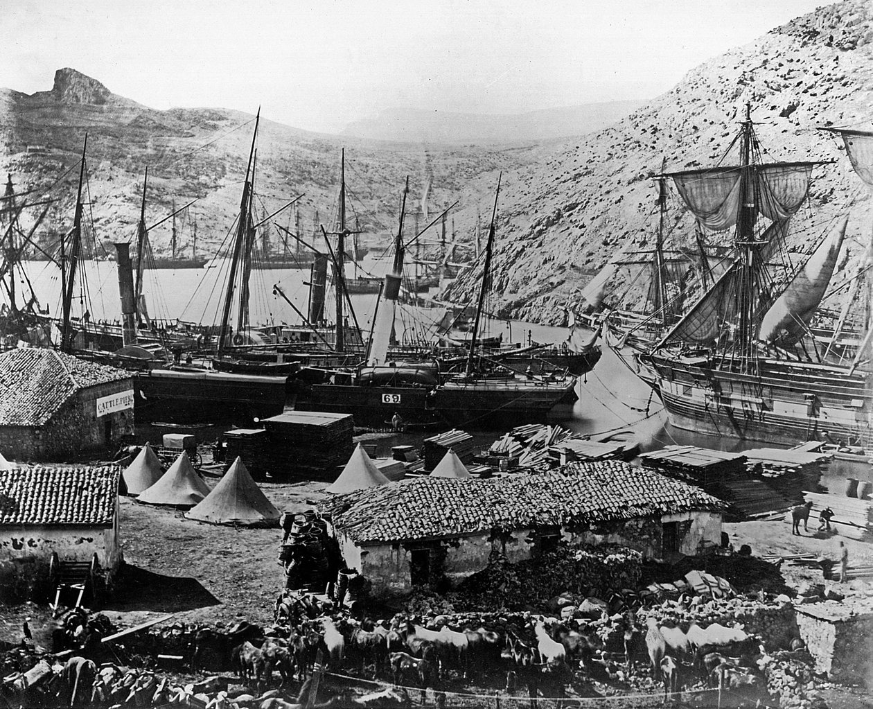 Kozakkenbaai, Krim, c.1855 door Roger Fenton