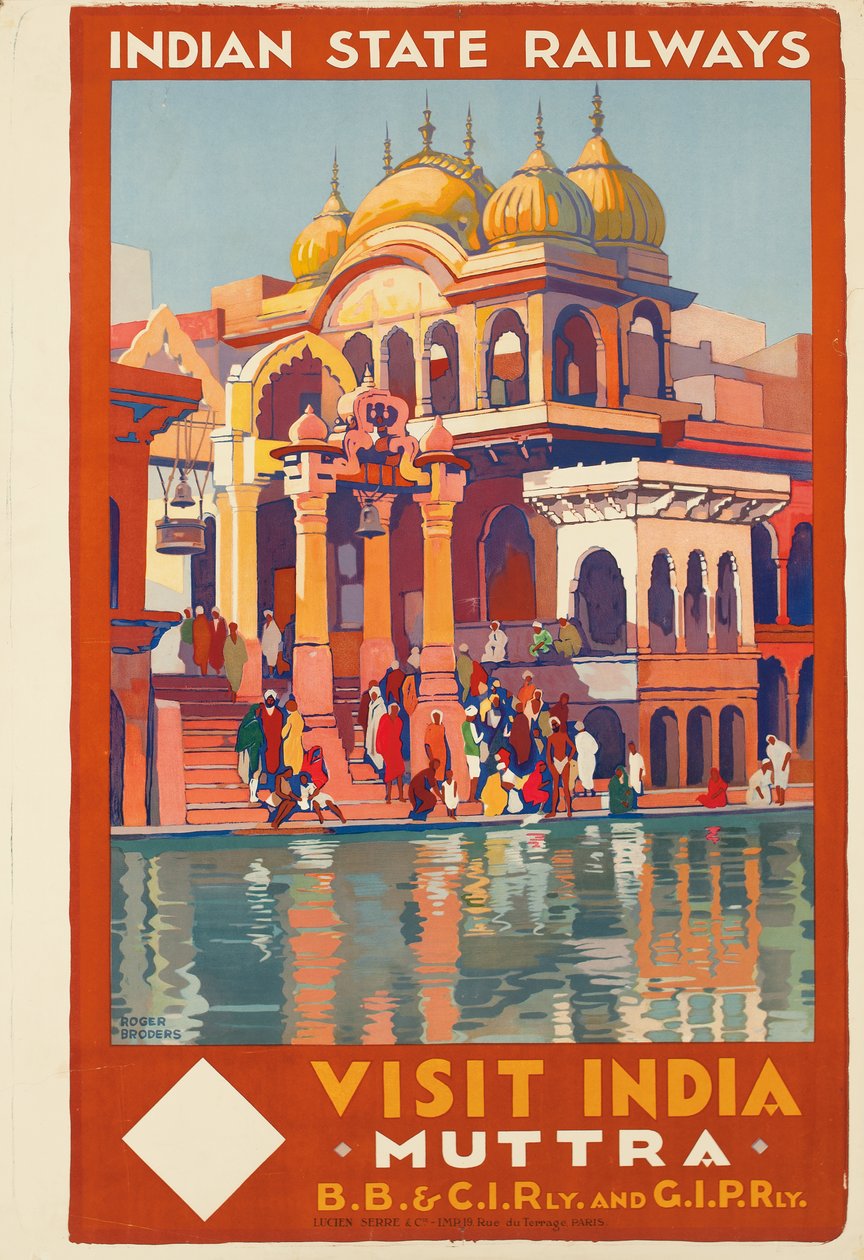 Bezoek India, Muttra door Roger Broders