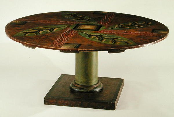 Ronde Tafel, ca. 1913-14 door Roger Eliot Fry