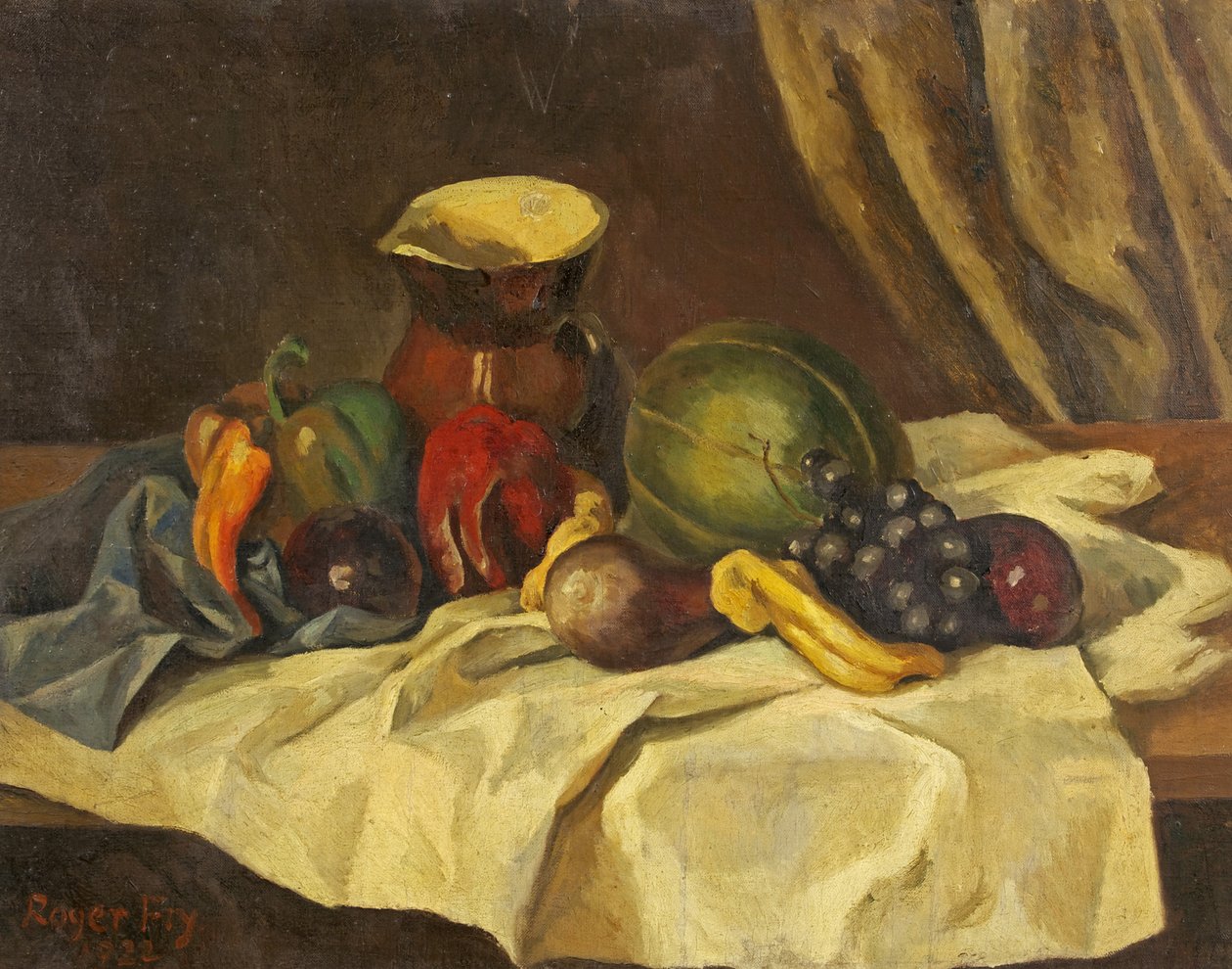 Stilleven - Fruit met Kruik door Roger Eliot Fry