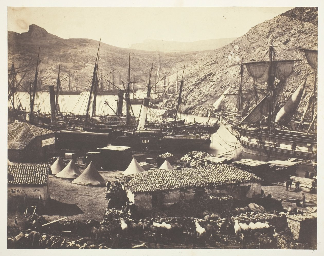 Kozakkenbaai, Balaklava door Roger Fenton