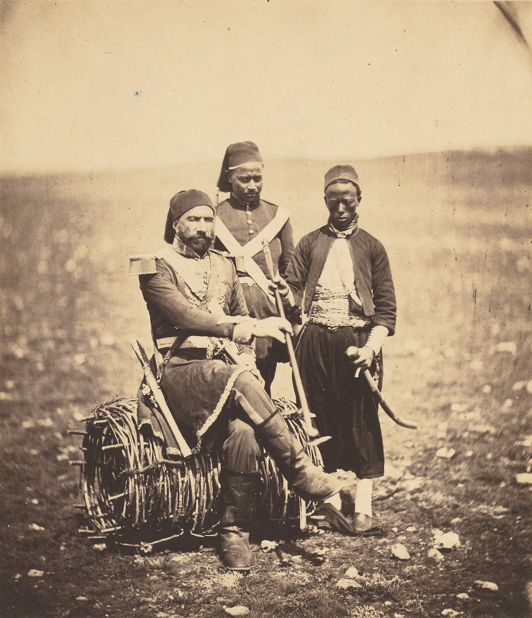 Ismail pasja en bedienden door Roger Fenton