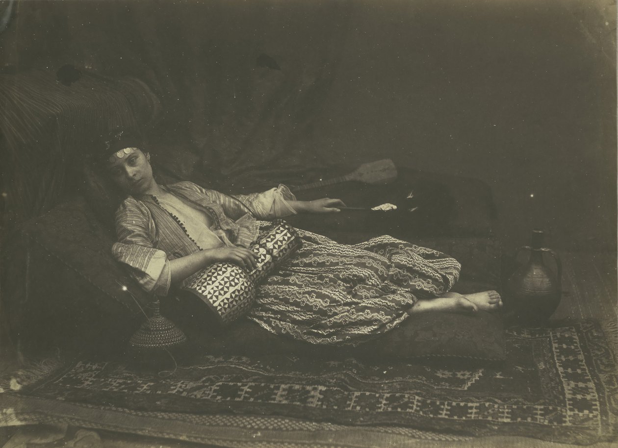 Liggende Odalisk, 1858 door Roger Fenton