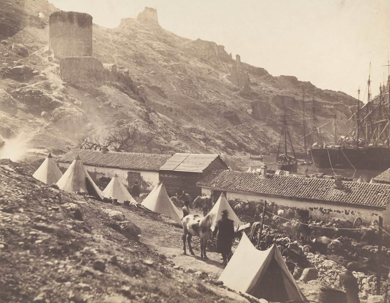 Het Genuese Kasteel, Balaklava, 1855 door Roger Fenton