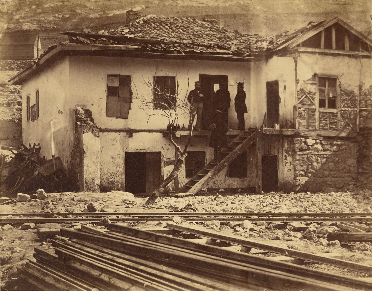 Het oude postkantoor, Balaklava. door Roger Fenton