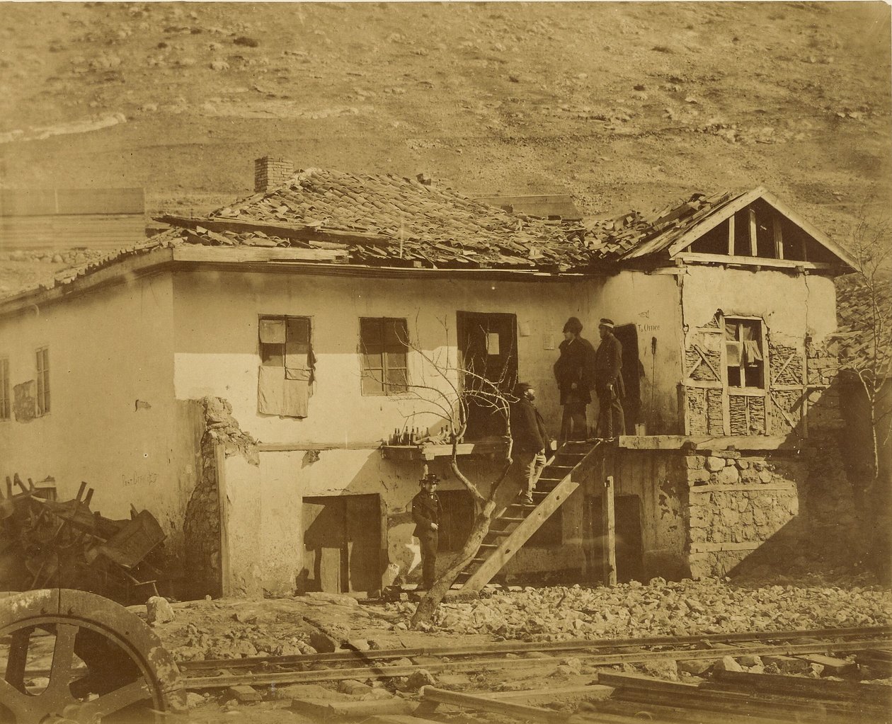 Het oude postkantoor, Balaklava. door Roger Fenton