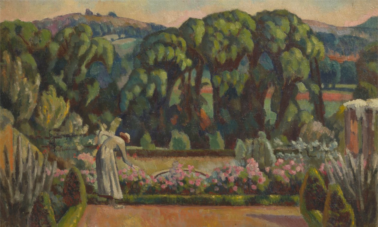 De Tuin van de Kunstenaar in Durbins, Guildford door Roger Fry