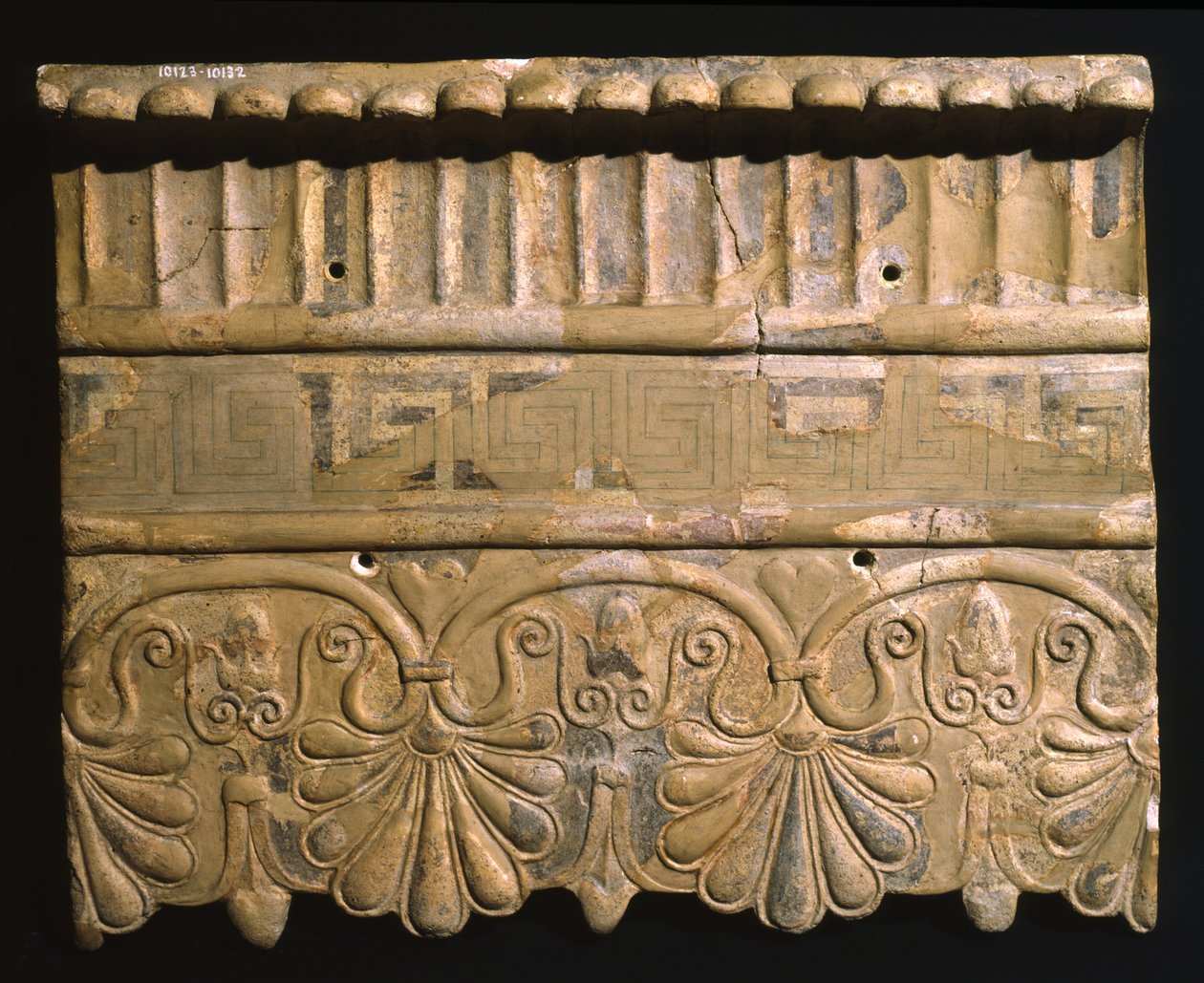 Antefix van de Tempel van Mater Matuta in Satricum, Latium, Italië (terracotta) door Roman