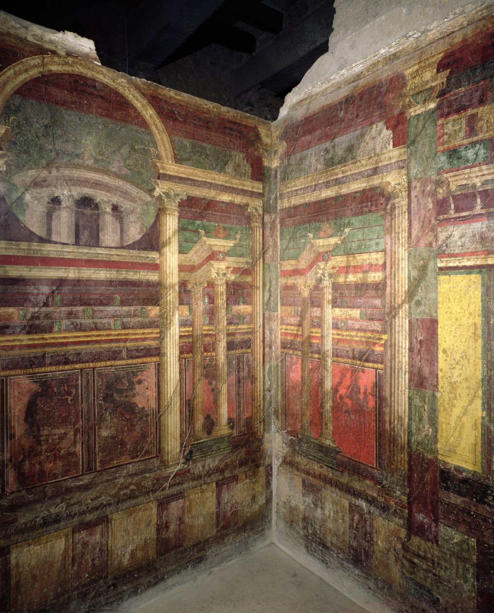 Verschillende architecturale perspectieven, 90-15 v.Chr. door Roman