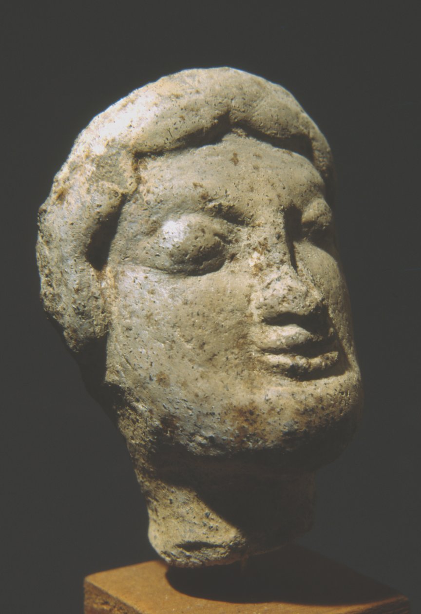 Mannelijke kop (terracotta) door Roman