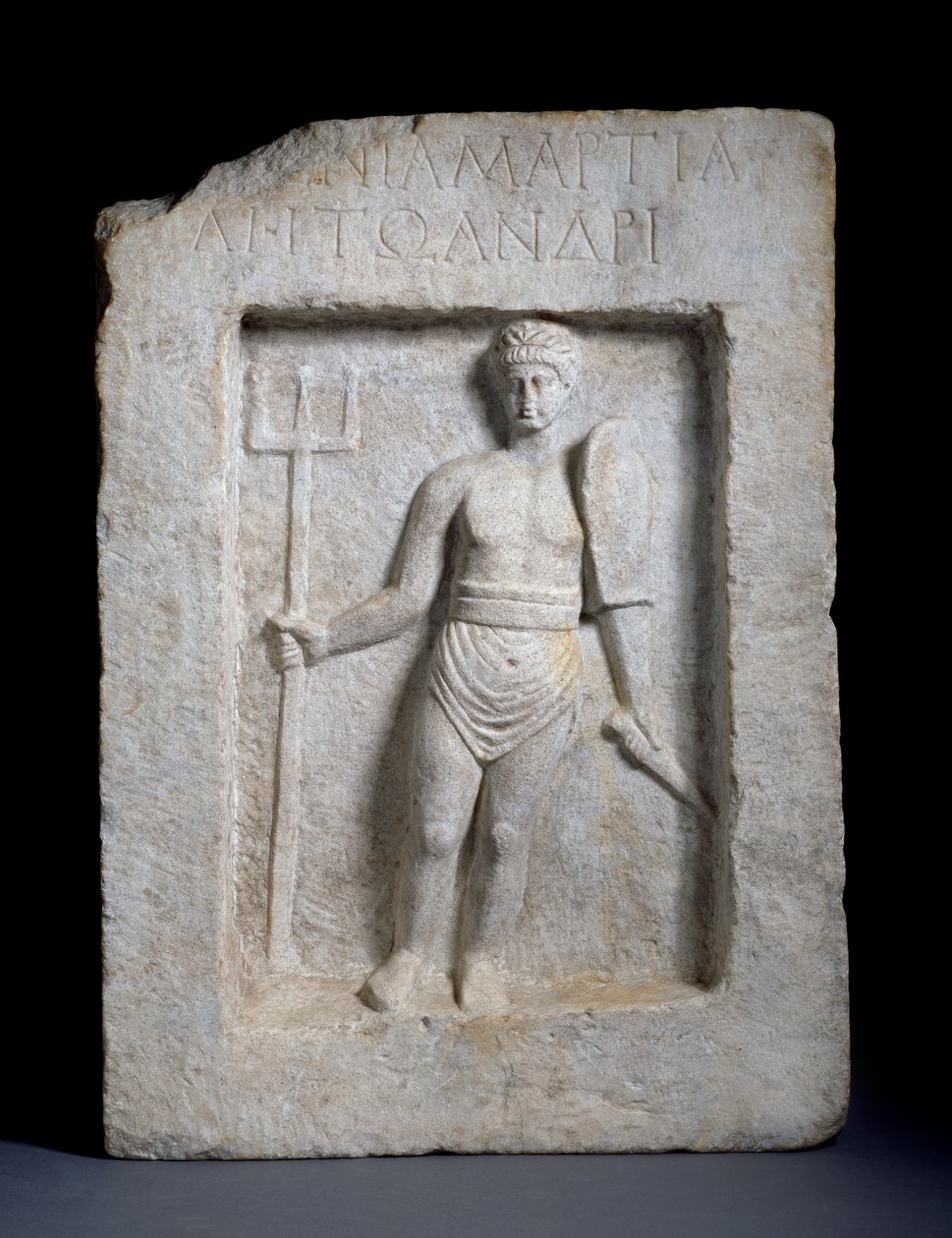 Reliëf van een gladiator uit Smyrna door Roman