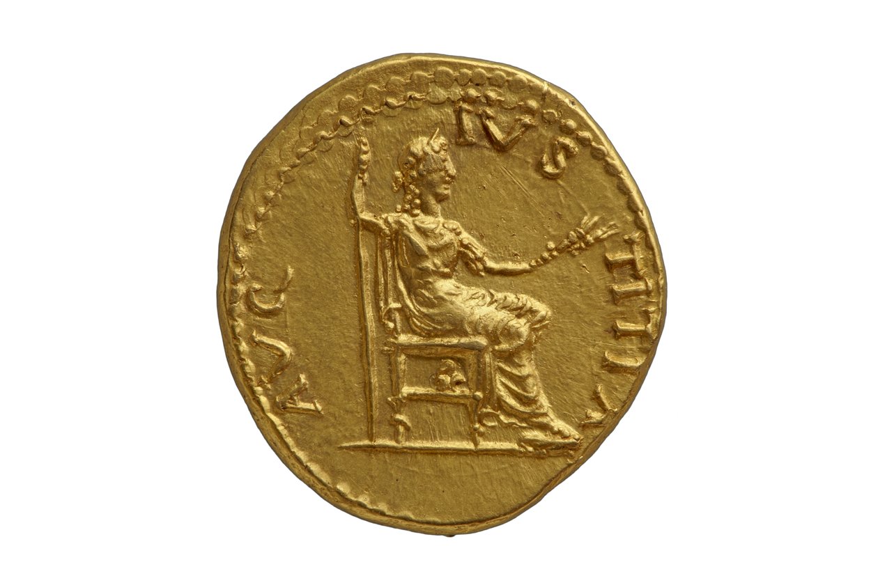 Romeinse Keizerlijke Munt uit Antiocheia ad Orontem, AD 72-73 (goud) door Roman