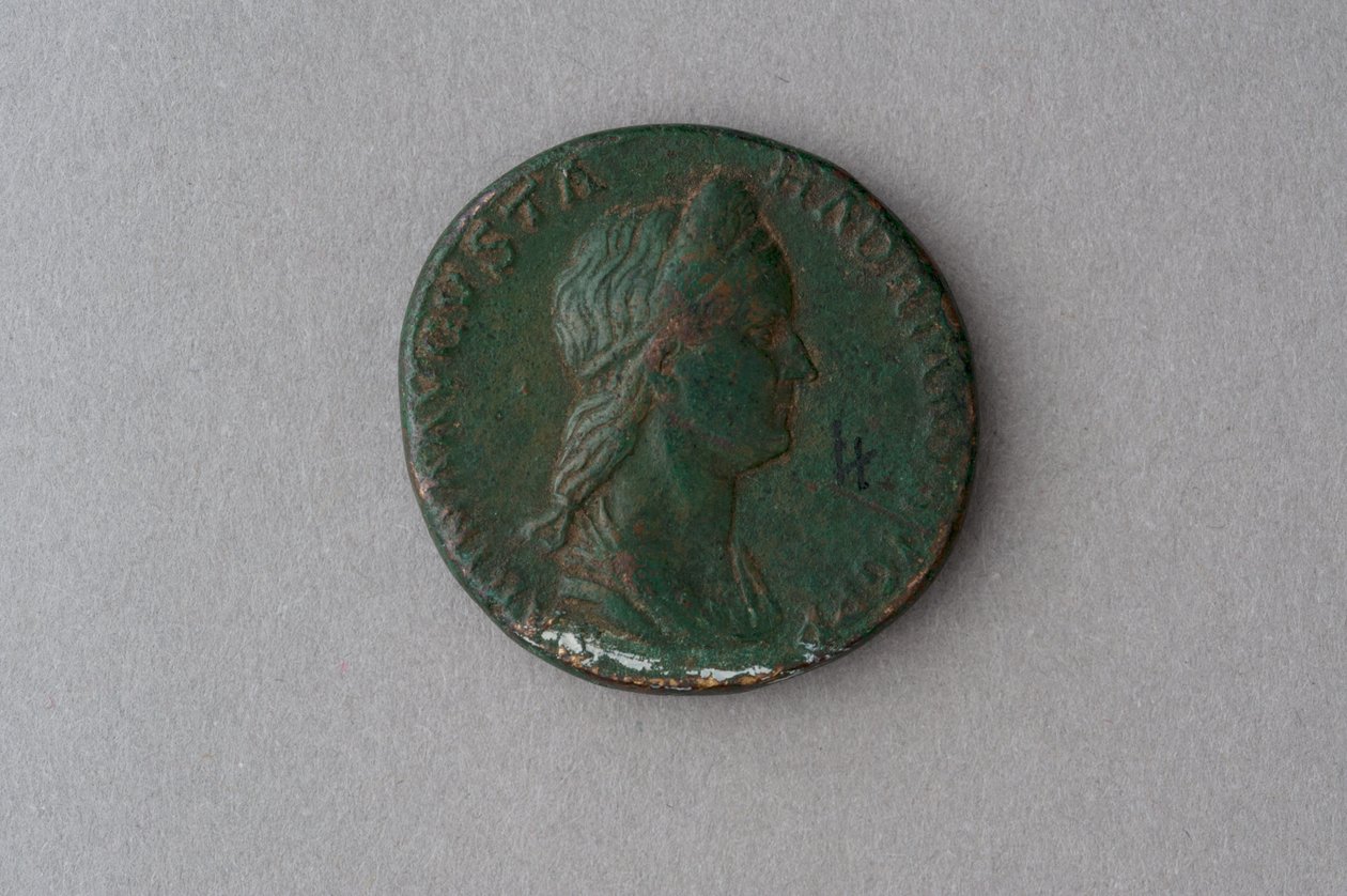 Sestertius van Vibia Sabina door Roman