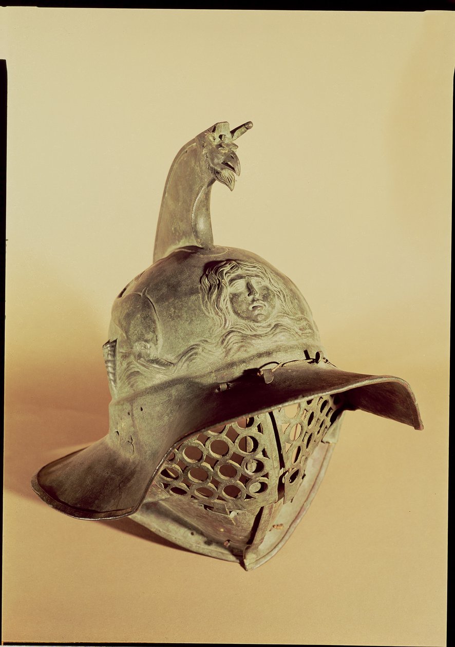 Thracische gladiatorhelm (brons) door Roman